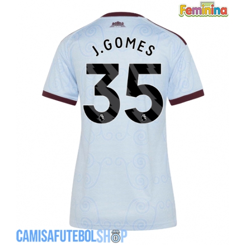 Camisa de time de futebol Aston Villa Joao Gomes #35 Replicas 3º Equipamento Feminina 2026-27 Manga Curta